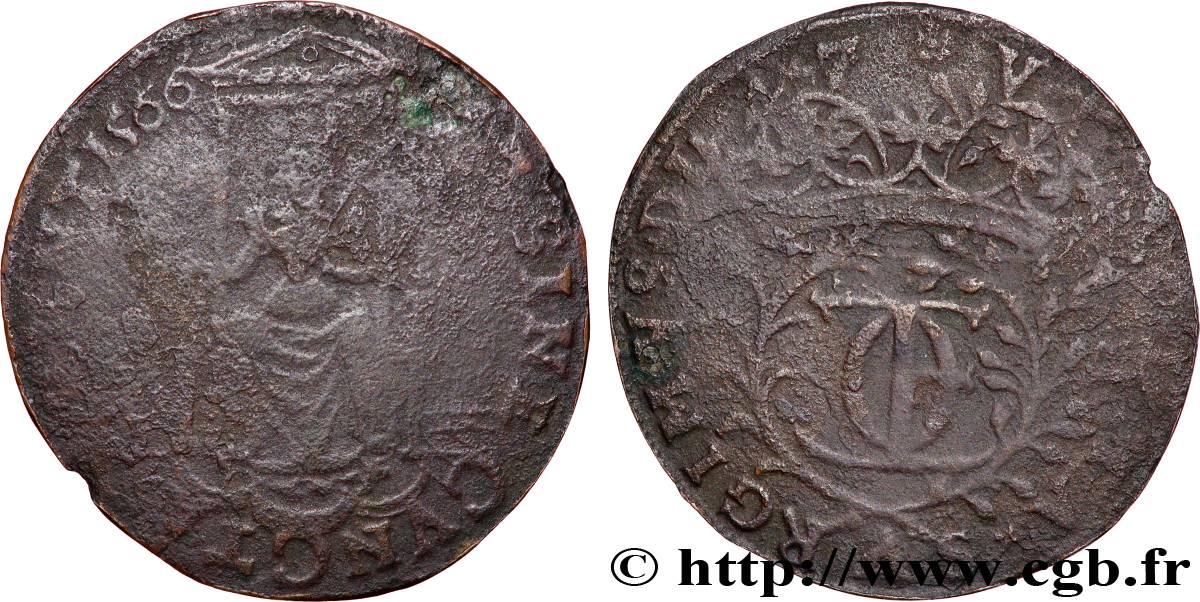 LORRAINE - CHAMBRE DES COMPTES - CHRISTINE DE DANEMARK ET NICOLAS DE LORRAINE Christine de Danemark TB