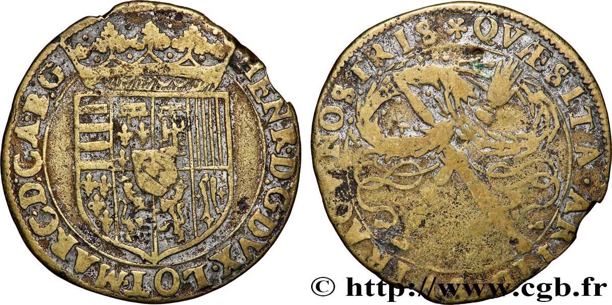 LORRAINE - NOBLESSE ET VILLES Henri II de Lorraine et Catherine de Bourbon TB+/TB