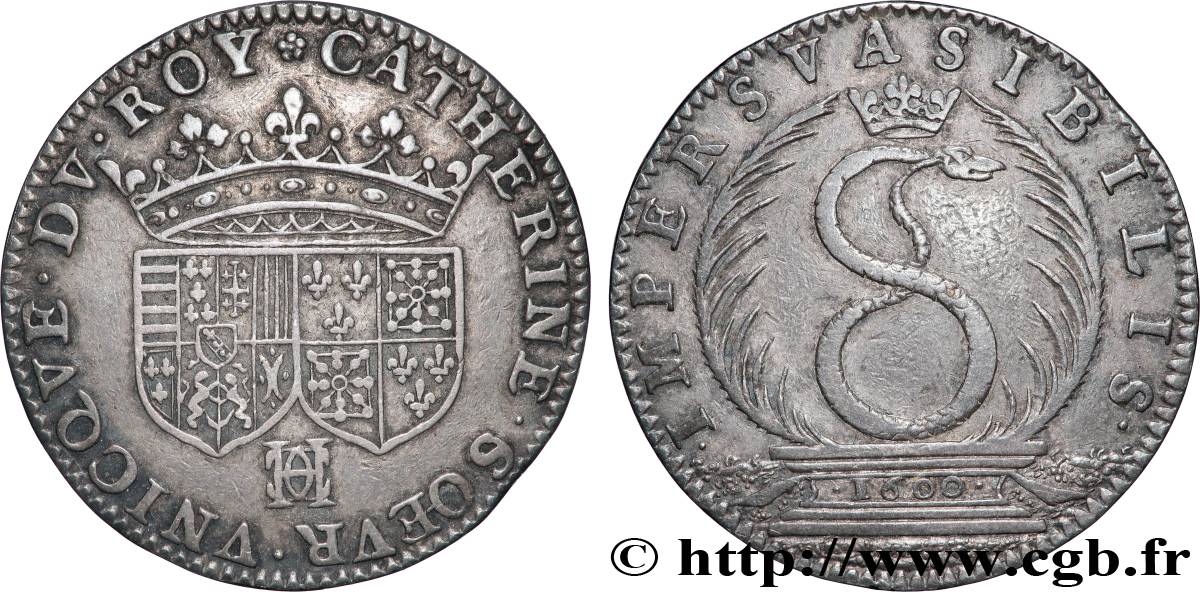 NAVARRE AND BÉARN - CATHERINE DE BOURBON CATHERINE DE BOURBON AU/XF