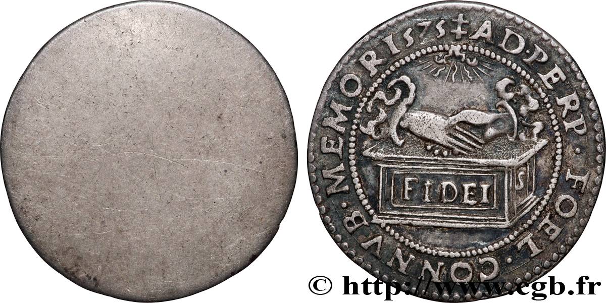 LORRAINE - DUCHÉ DE LORRAINE - FRANÇOIS III Mariage d’Eric de Brunswick et de Dorothée, fille de Nicolas de Lorraine, tirage uniface TTB+