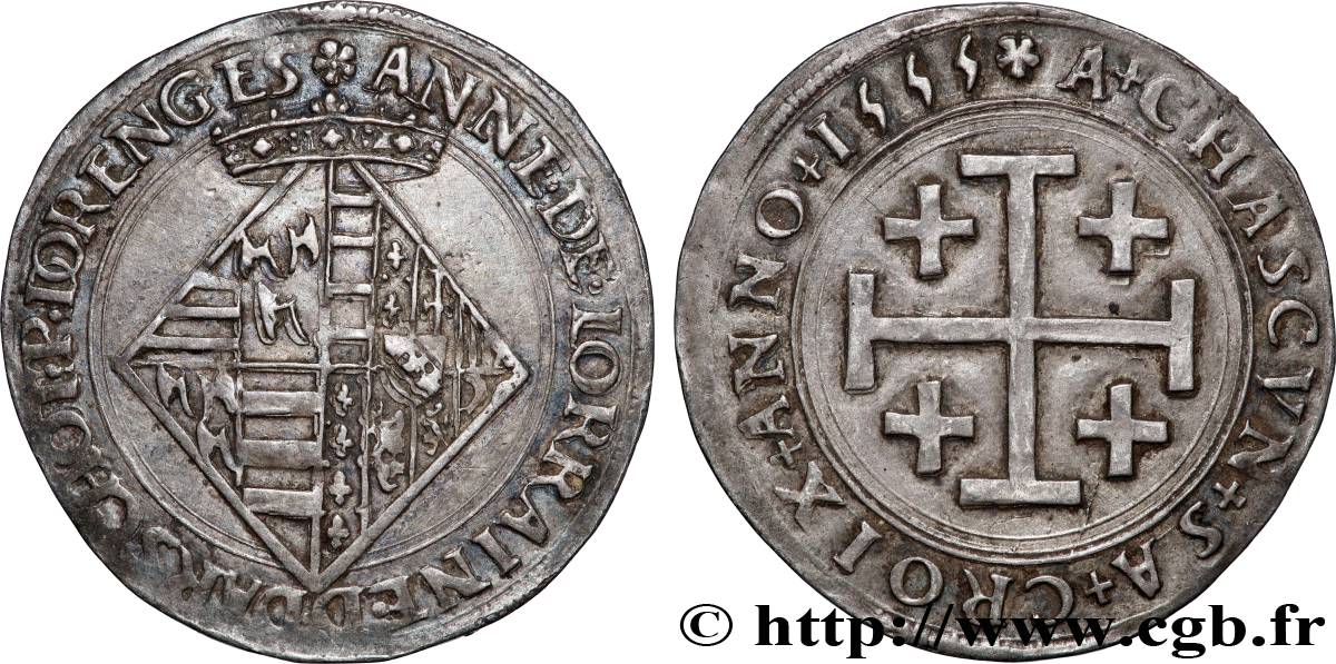 LORRAINE - NOBLESSE ET VILLES Anne de Lorraine, fille d’Antoine TTB+
