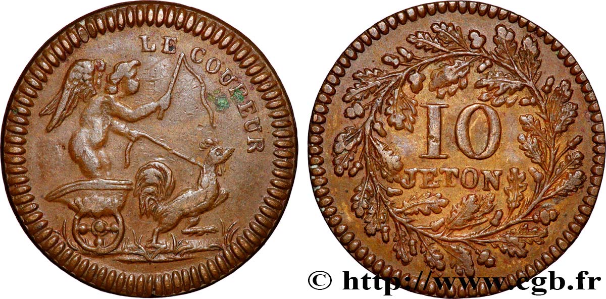 CASINOS ET JEUX Le coureur - Jeton de jeu fVZ