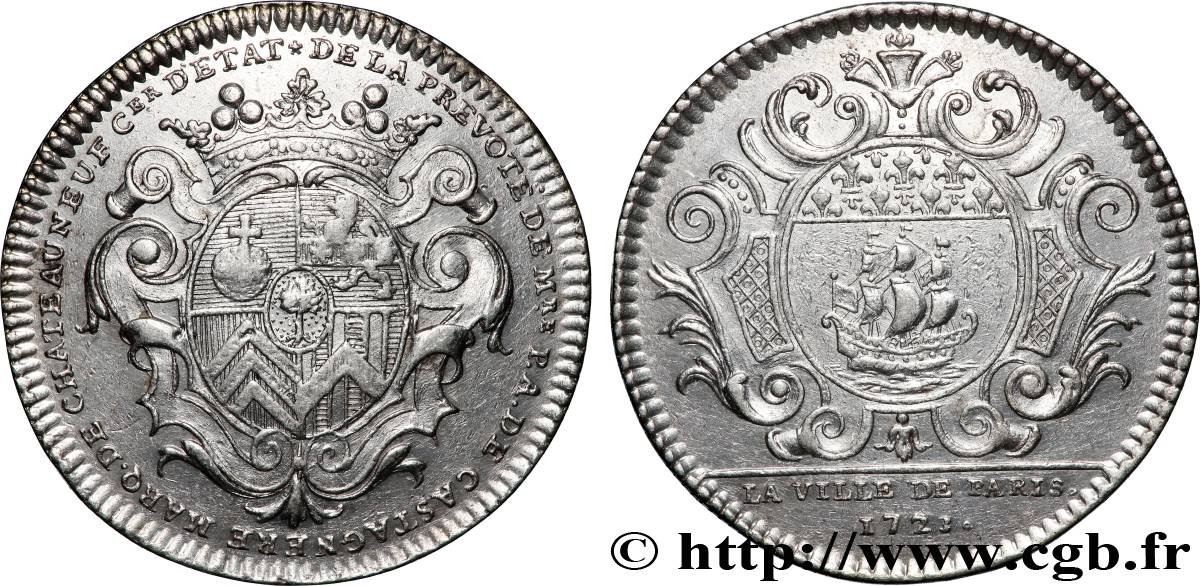 ILE DE FRANCE - VILLES et NOBLESSE Pierre-Antoine de Castagnère, marquis de Châteauneuf SUP