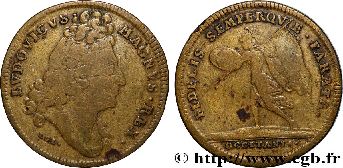 LANGUEDOC (ÉTATS DE ...) Jeton laiton, Nuremberg TB