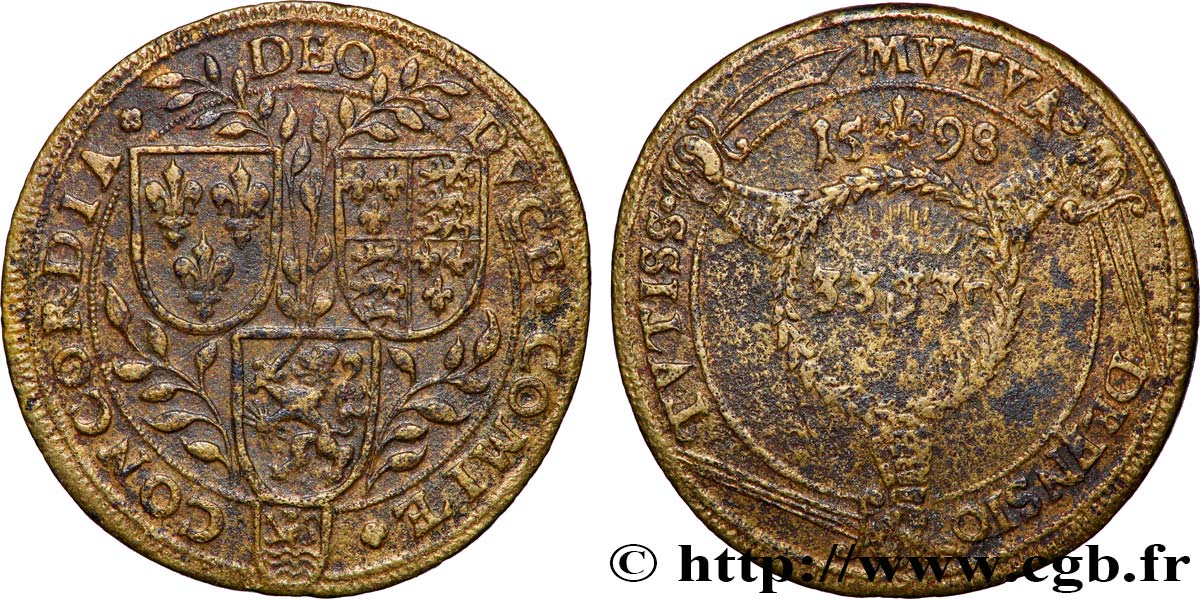 PAYS-BAS ESPAGNOLS - DUCHÉ DE BRABANT - PHILIPPE II D&nbsp;ESPAGNE DUCHÉ DE BRABANT - PHILIPPE II D&nbsp;ESPAGNE TTB/TB