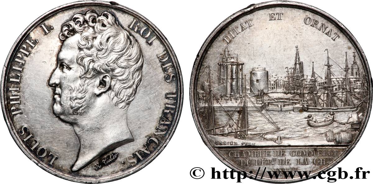 CHAMBRES DE COMMERCE Chambre de commerce de La Rochelle (Louis-Philippe) TTB+/TTB