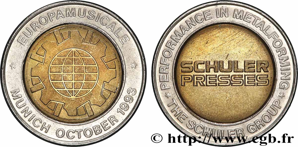 JETONS PUBLICITAIRES Jeton - Schuler Presses Europamusicale MBC+