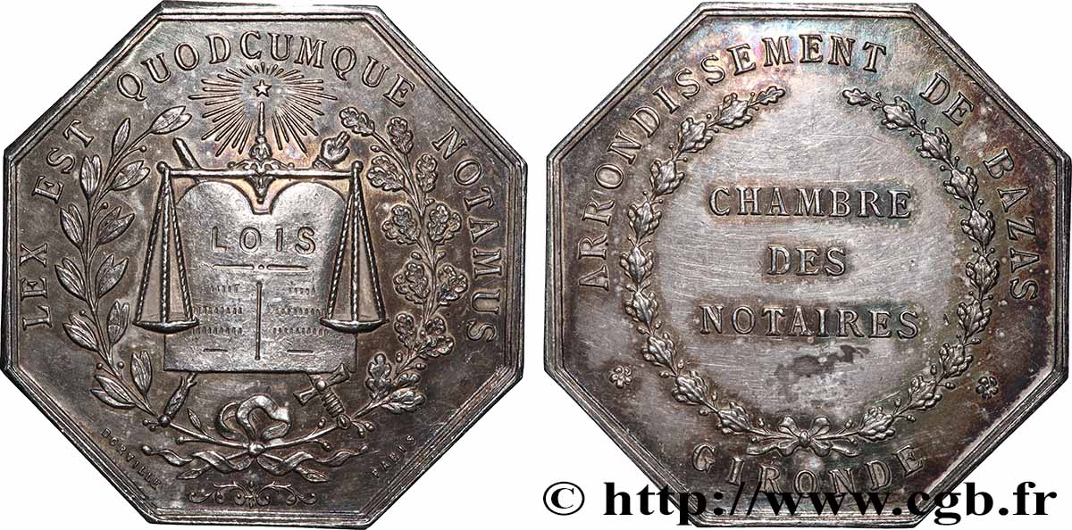 19TH CENTURY NOTARIES (SOLICITORS AND ATTORNEYS) Notaires de Bazas AU