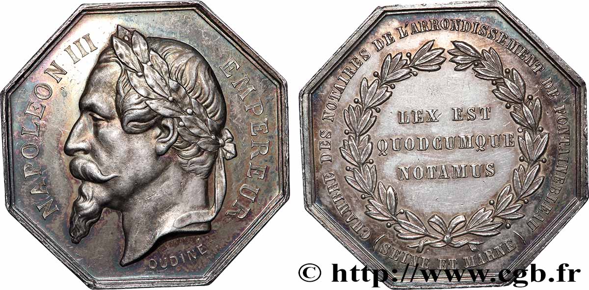 NOTAIRES DU XIXe SIECLE Notaires de Fontainebleau (Napoléon III) fVZ