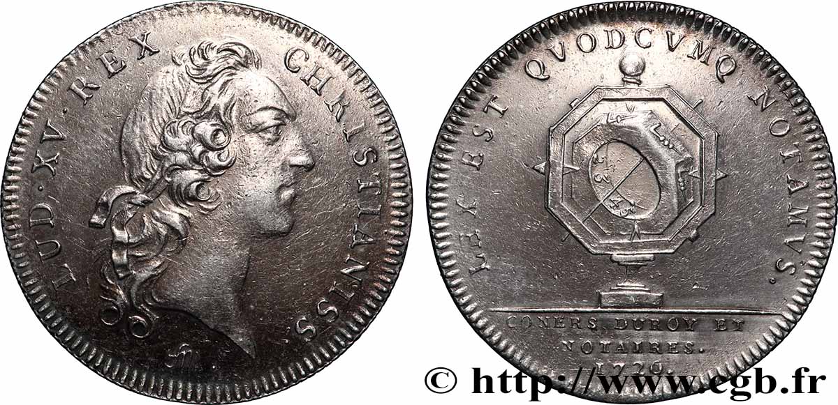 NOTAIRES ROYAUX Notaires de Paris - Louis XV TTB