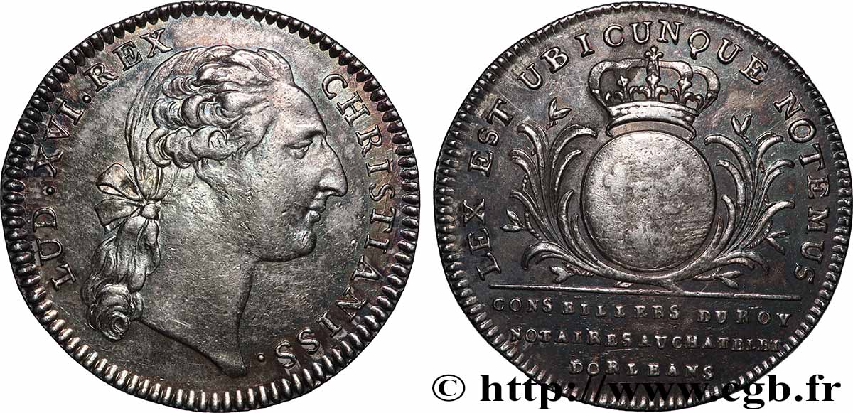 NOTAIRES ROYAUX Notaires d’Orléans - Louis XVI TTB