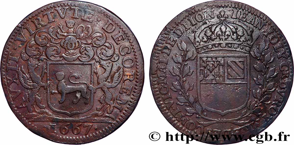 DIJON (MAIRES DE ... et divers) Jean Joly TTB