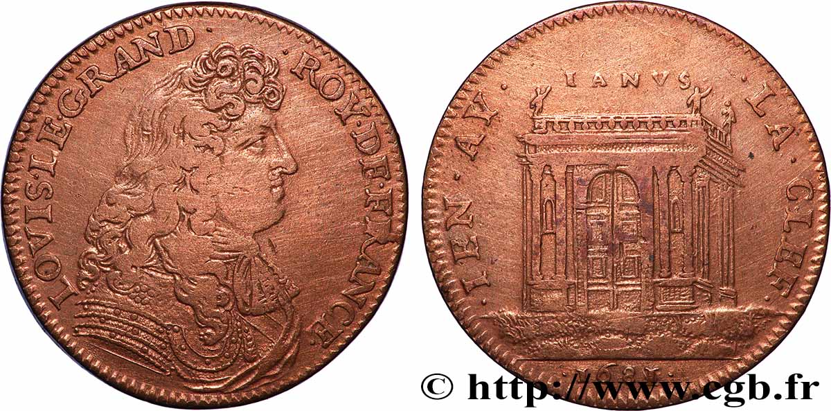 LOUIS XIV LE GRAND ou LE ROI SOLEIL La Paix - fermeture du temple de Janus fSS