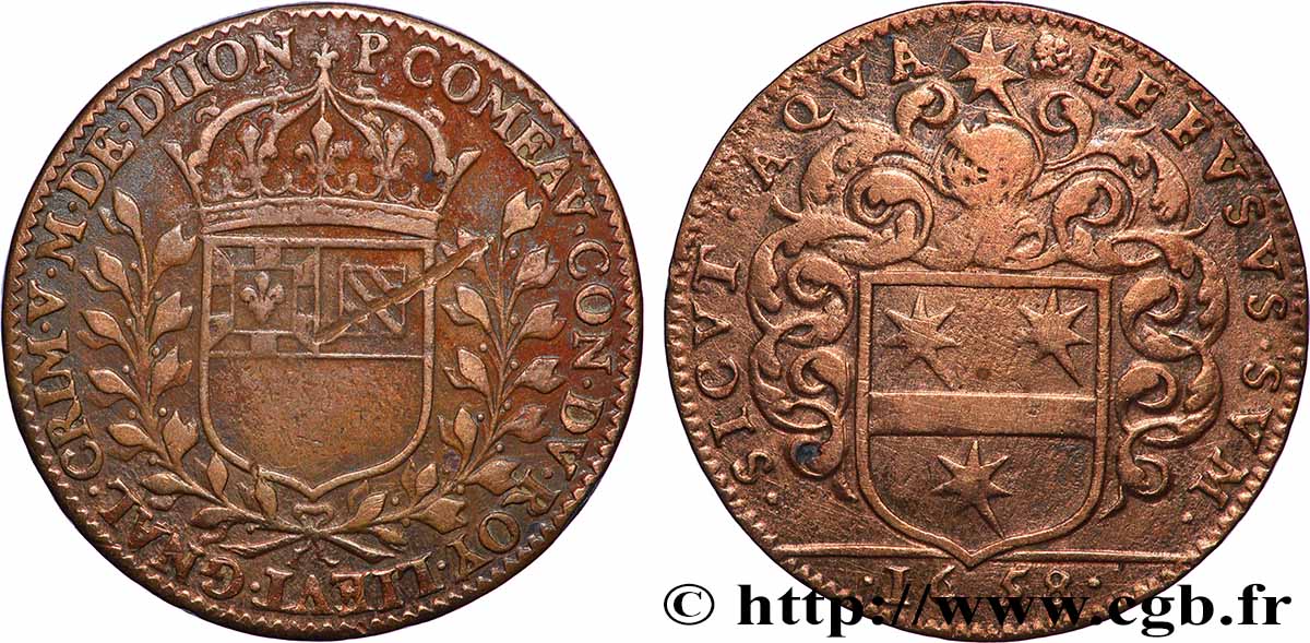 DIJON (MAIRES DE ... et divers) Pierre Comeau de Créancey SS