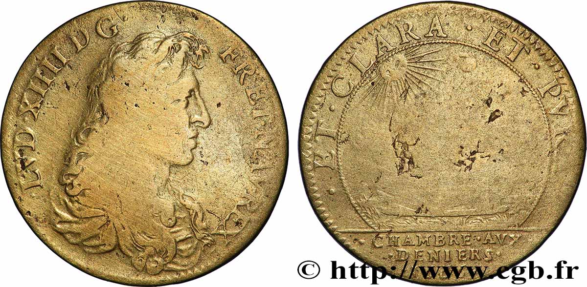 CHAMBRE AUX DENIERS LOUIS XIV B+