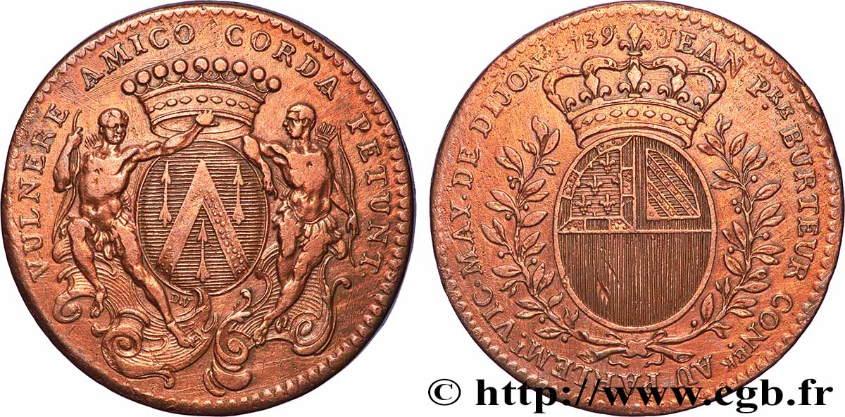 DIJON (MAIRES DE ... et divers) Jean-Pierre Burteur TB+