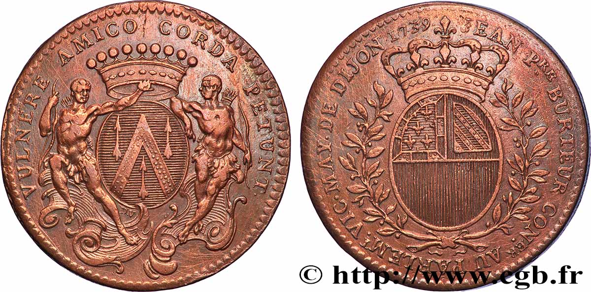 DIJON (MAIRES DE ... et divers) Jean-Pierre Burteur TTB