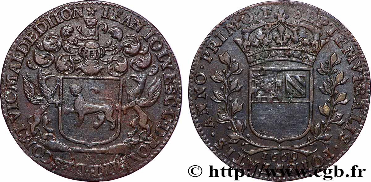 DIJON (MAIRES DE ... et divers) Jean Joly TTB