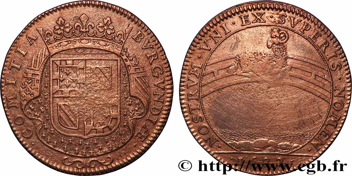 BOURGOGNE (ÉTATS DE ...) Naissance du petit-fils de Louis XIV TTB