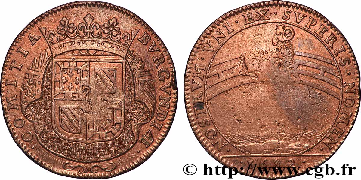 BOURGOGNE (ÉTATS DE ...) Naissance du petit-fils de Louis XIV XF