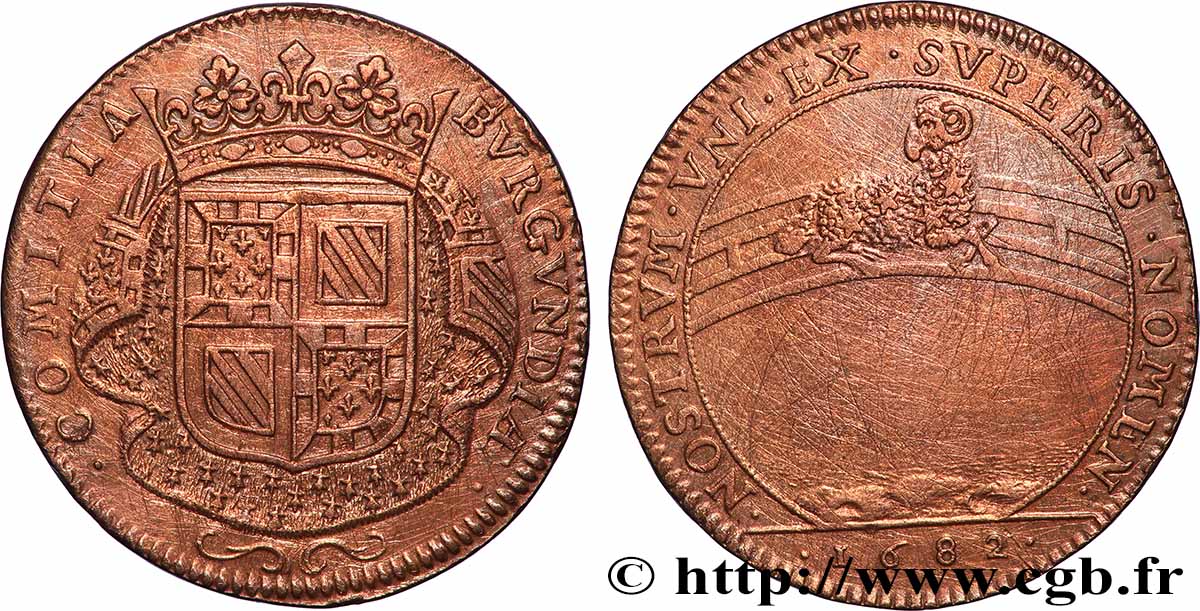 BOURGOGNE (ÉTATS DE ...) Naissance du petit-fils de Louis XIV TTB
