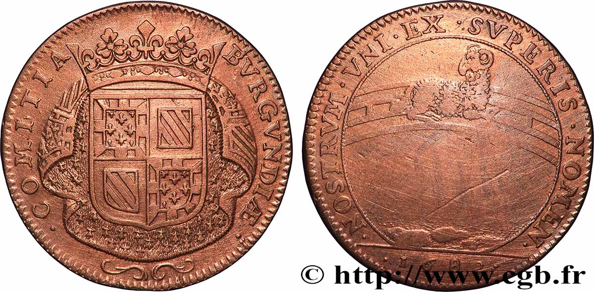 BOURGOGNE (ÉTATS DE ...) Naissance du petit-fils de Louis XIV TTB