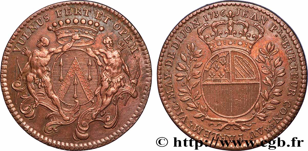 DIJON (MAIRES DE ... et divers) Jean-Pierre Burteur TTB