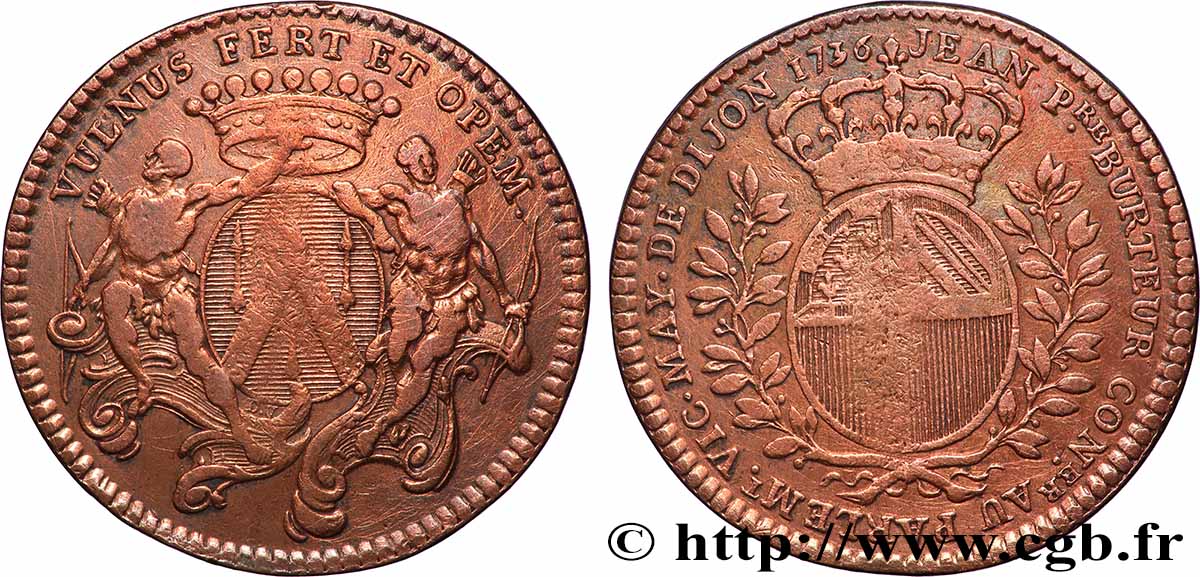 DIJON (MAIRES DE ... et divers) Jean-Pierre Burteur TTB