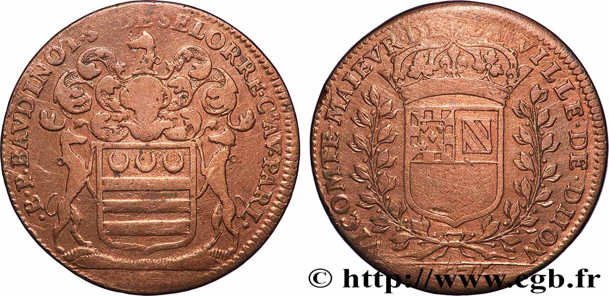 DIJON (MAIRES DE ... et divers) Baudinot TTB