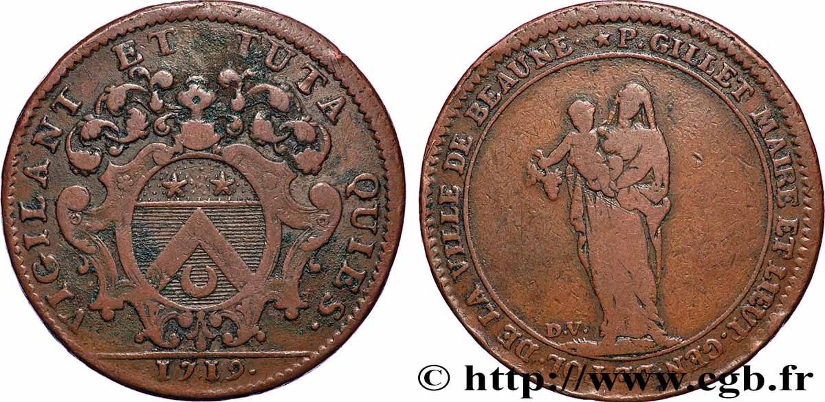 VILLES DE BOURGOGNE P. Gillet, maire et lieutenant général de police de Beaune fSS/S