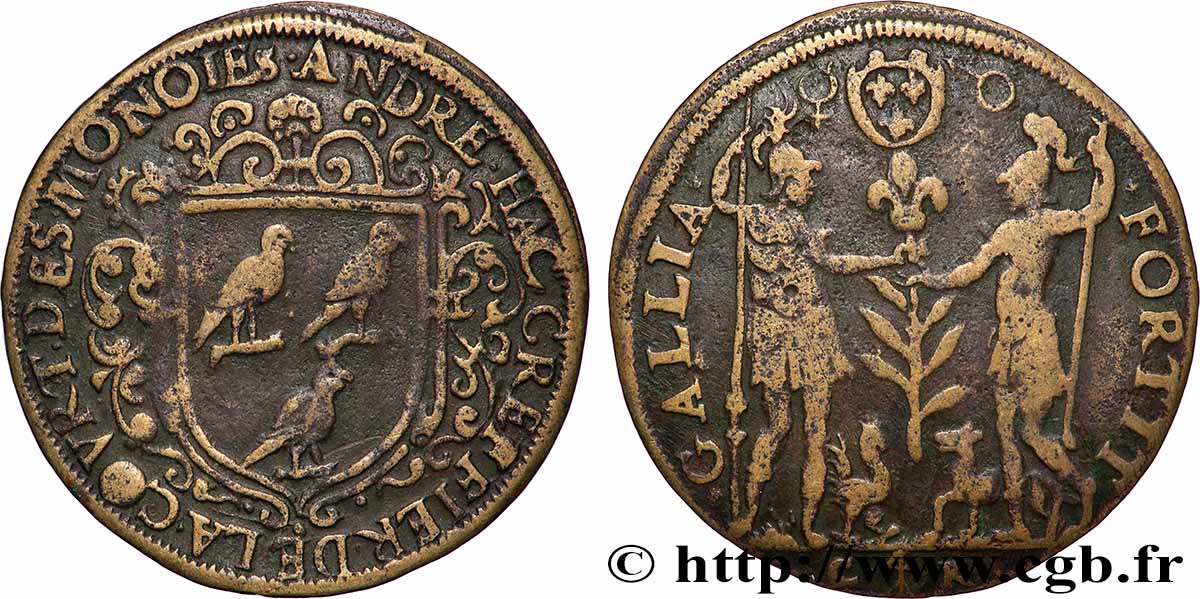 ROUYER - X.JETONS DE NUREMBERG Type d’André Hac, greffier de la Cour des Monnaies BC+
