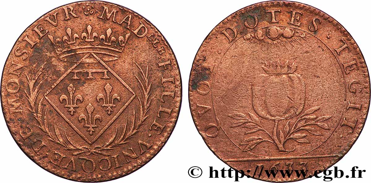 DOMBES - PRINCIPAUTÉ DE DOMBES - ANNE-MARIE-LOUISE D&nbsp;ORLÉANS  TTB/TB+