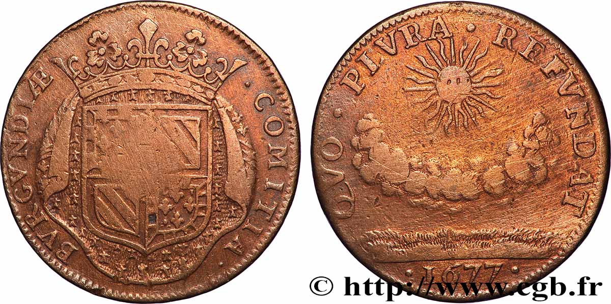 BOURGOGNE (ÉTATS DE ...) Nouveaux efforts financiers aux États de 1677 TTB