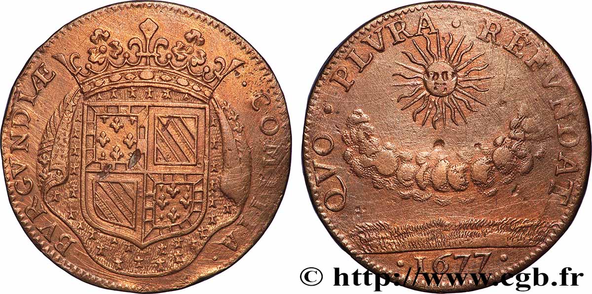 BOURGOGNE (ÉTATS DE ...) Nouveaux efforts financiers aux États de 1677 TTB