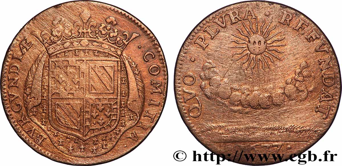 BOURGOGNE (ÉTATS DE ...) Nouveaux efforts financiers aux États de 1677 TTB