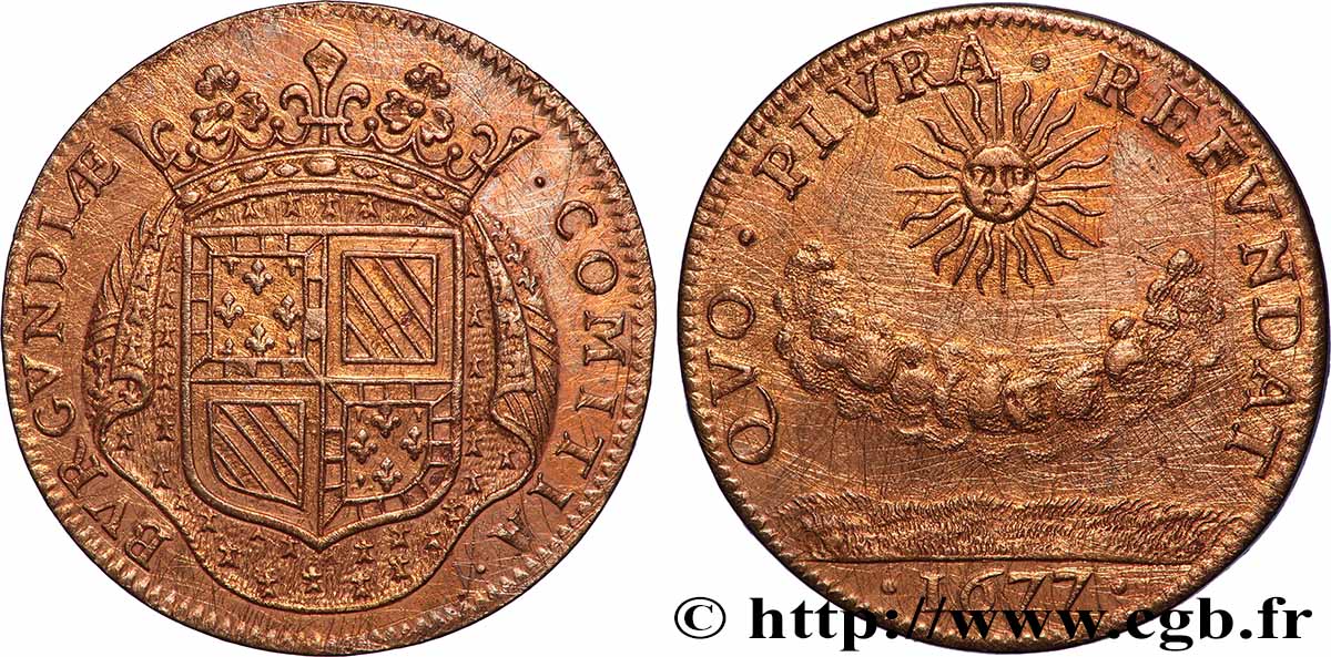 BOURGOGNE (ÉTATS DE ...) Nouveaux efforts financiers aux États de 1677 TTB