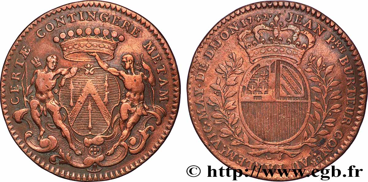 DIJON (MAIRES DE ... et divers) Jean-Pierre Burteur TTB