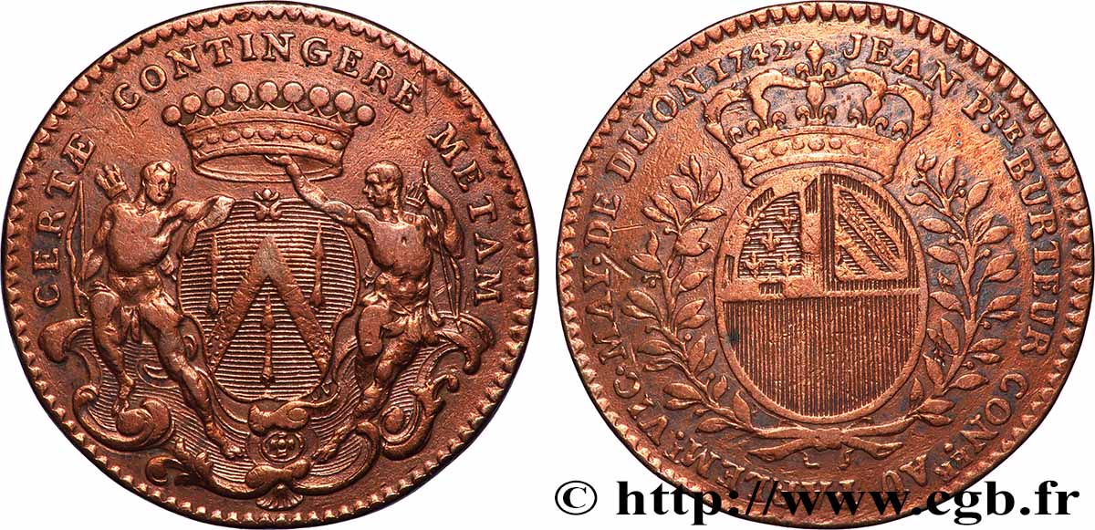 DIJON (MAIRES DE ... et divers) Jean-Pierre Burteur TTB