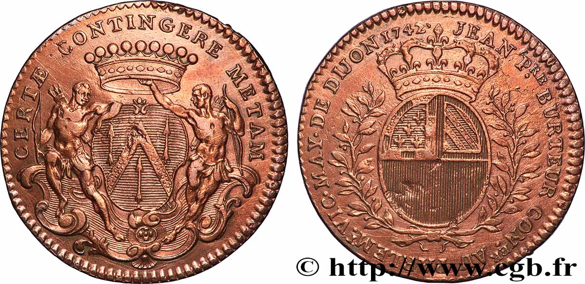 DIJON (MAIRES DE ... et divers) Jean-Pierre Burteur TTB