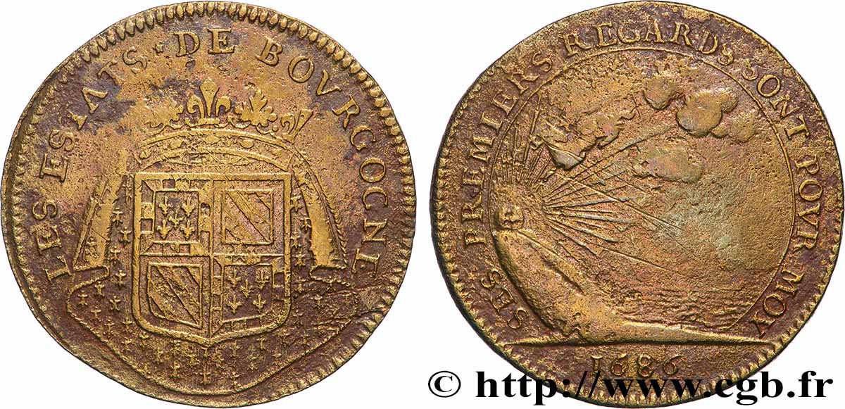 BOURGOGNE (ÉTATS DE ...) Le jeune duc de Bourgogne TB+