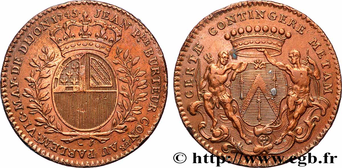 DIJON (MAIRES DE ... et divers) Jean-Pierre Burteur TTB