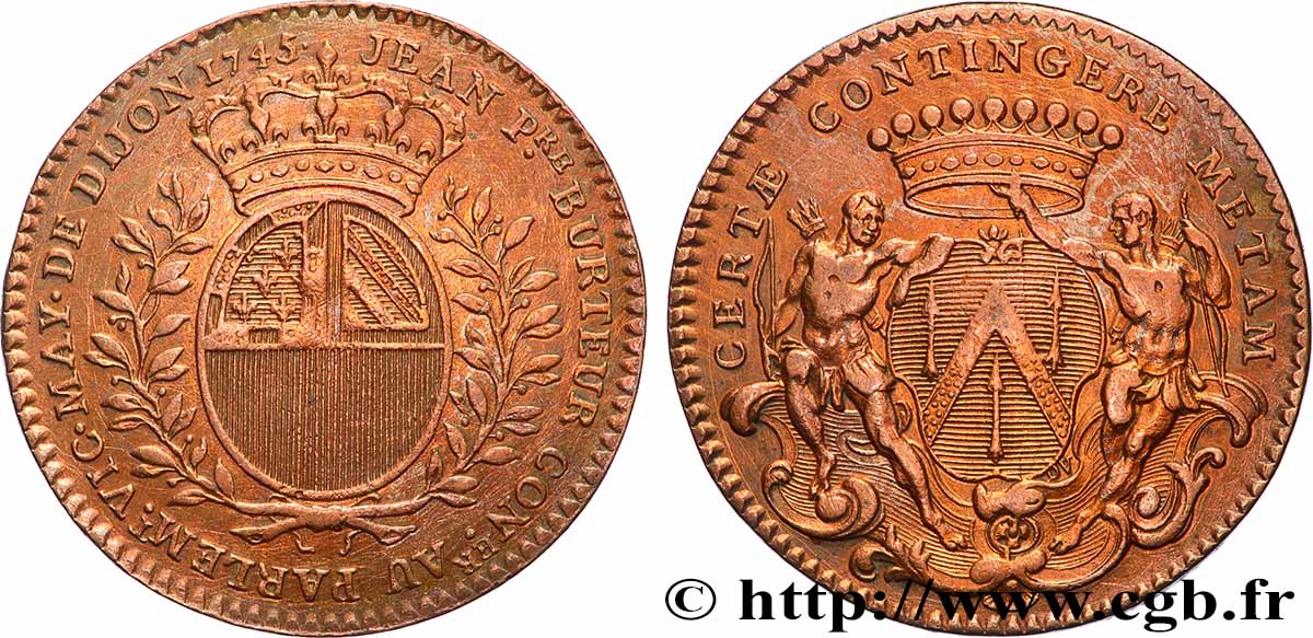 DIJON (MAIRES DE ... et divers) Jean-Pierre Burteur TTB