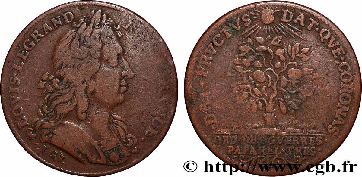 ORDINAIRE DES GUERRES Paparel Trésorier q.BB