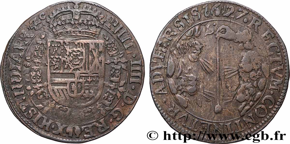 PAYS-BAS ESPAGNOLS - COMTÉ DE FLANDRE - PHILIPPE IV Philippe IV XF