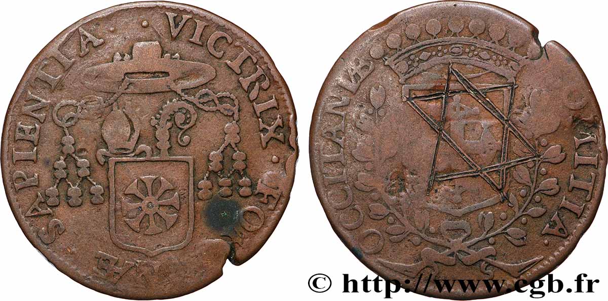 LANGUEDOC (ÉTATS DE ...) Pierre de Bonzi, évêque de Béziers, contremarqué BB