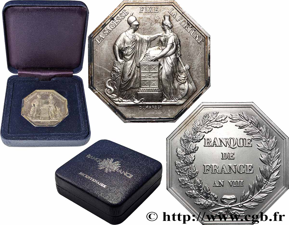 BANQUE DE FRANCE BANQUE DE FRANCE, refrappe du bicentenaire de la Banque de France SPL