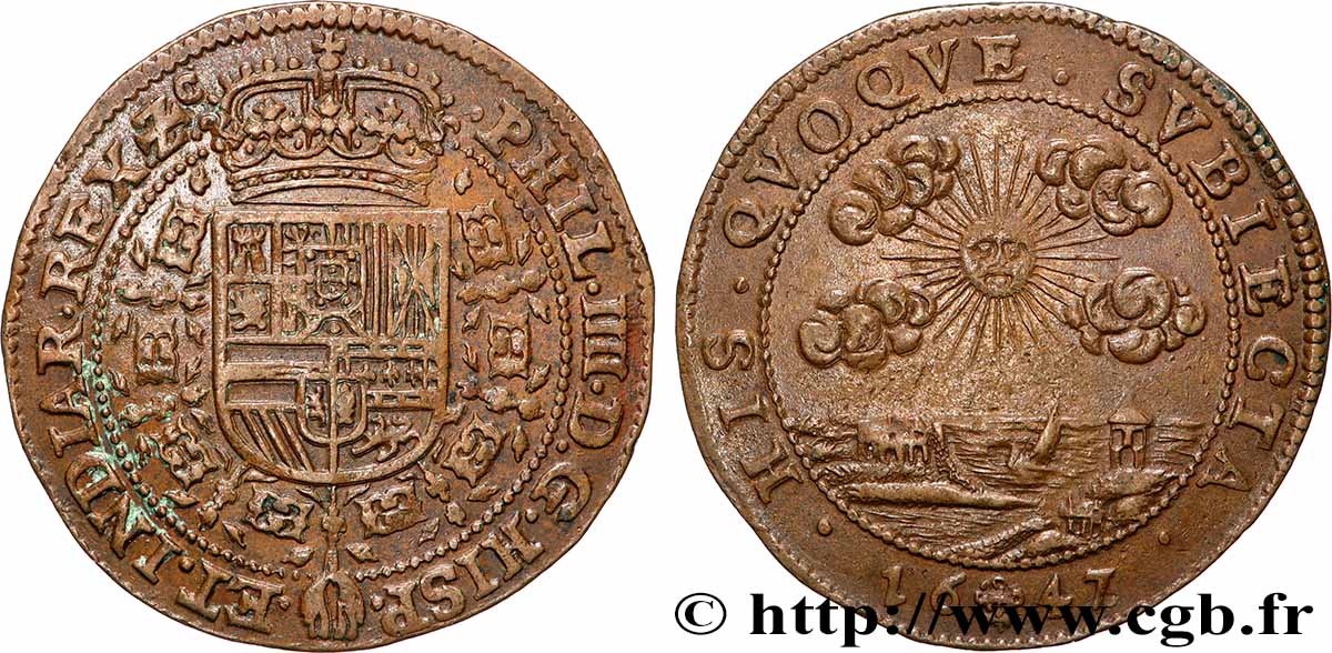 PAYS-BAS ESPAGNOLS - COMTÉ DE FLANDRE - PHILIPPE IV Philippe IV q.SPL