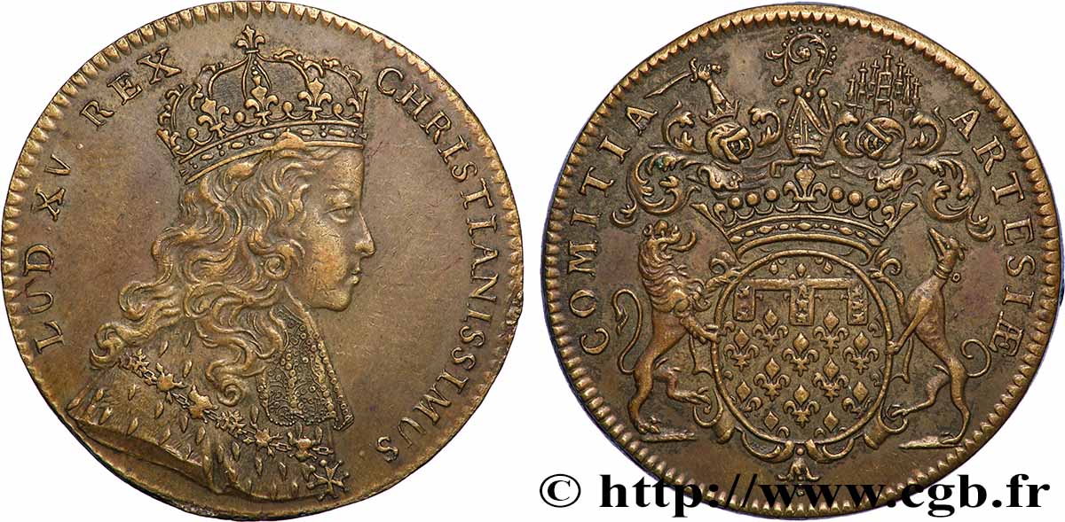 LOUIS XV DIT LE BIEN AIMÉ Les États d’Artois TTB+