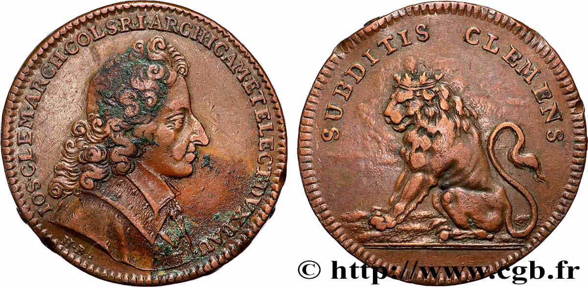 ALLEMAGNE - COLOGNE Joseph-Clément de Bavière TTB