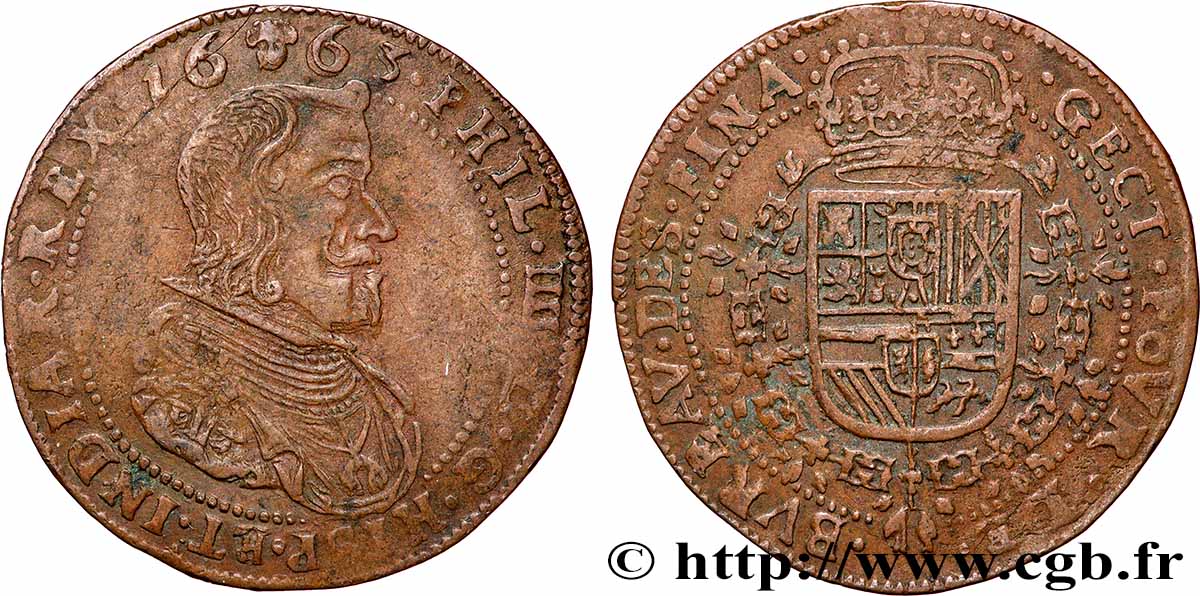 PAYS-BAS ESPAGNOLS - COMTÉ DE FLANDRE - PHILIPPE IV Alliance de la France, Des Pays-bas et de l’autriche contre l’espagne BB